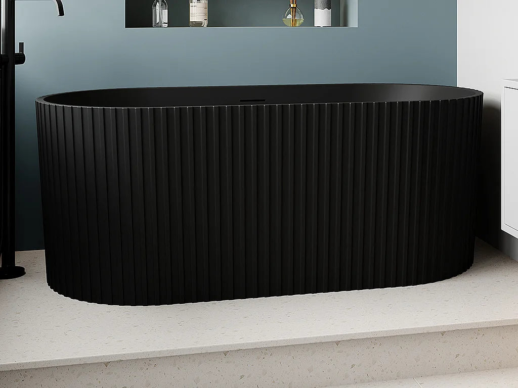 Baignoire Îlot 170x80 Acrylique Noir - ALIENA - vue 2