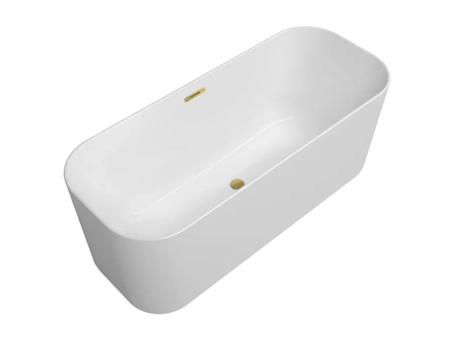 Baignoire Îlot 170x70 Résine Minérale Blanc - FINION - vue 2