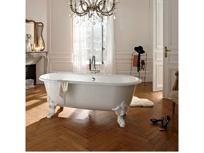 Baignoire Îlot 175x80 Fonte Noir - CLEO - vue 3