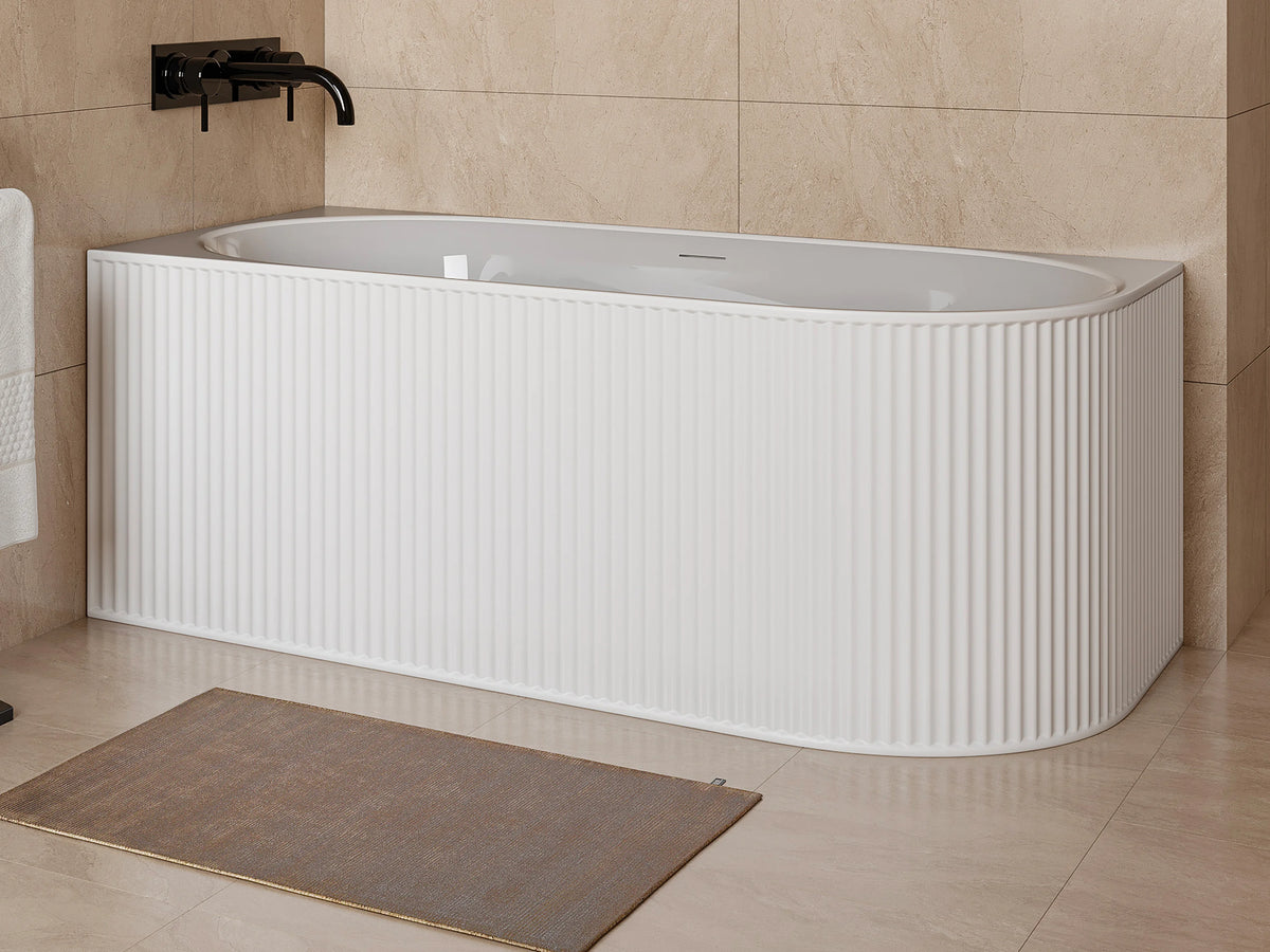 Baignoire d'Angle 170x80 Acrylique Blanc - BARBORI - vue 2