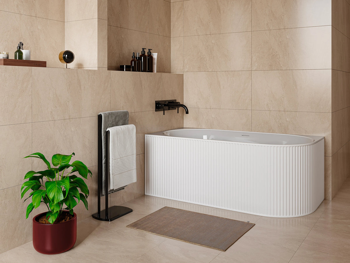 Baignoire d'Angle 170x80 Acrylique Blanc - BARBORI