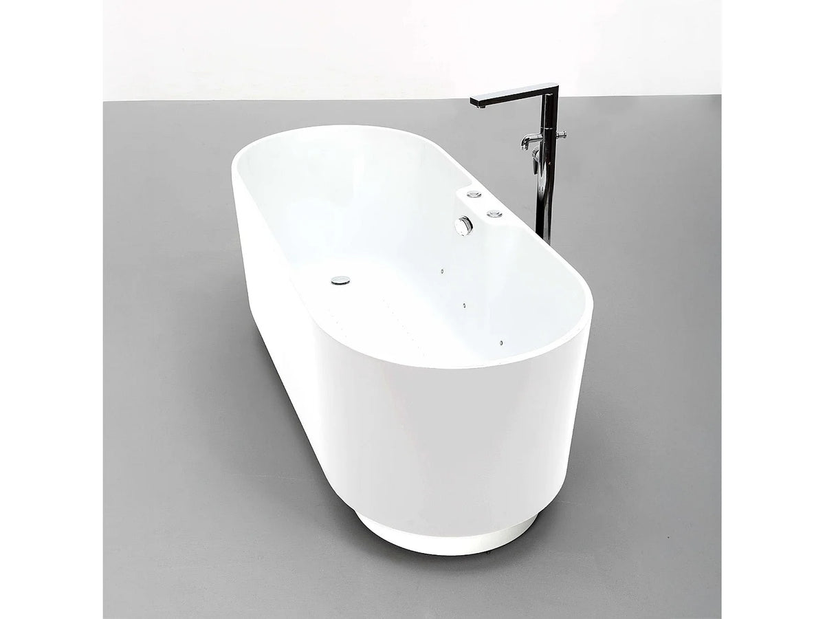 Baignoire Balnéo Îlot 175x75 Acrylique Blanc - UKIO - vue 8