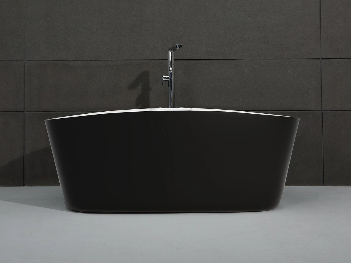 Baignoire Balnéo Îlot 170x55 Acrylique Noir - TAO