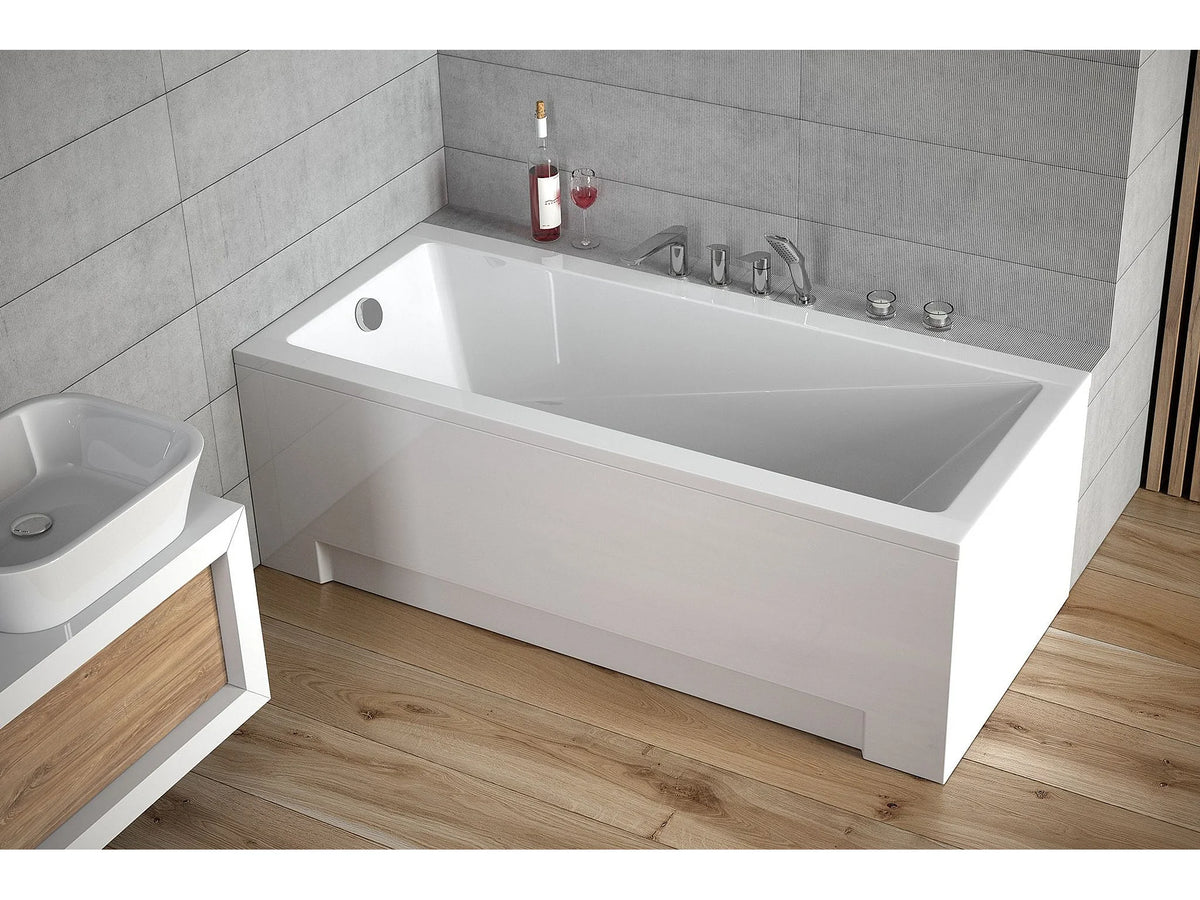 Baignoire Sabot 120x70 Acrylique Blanc avec Tablier - MODERN