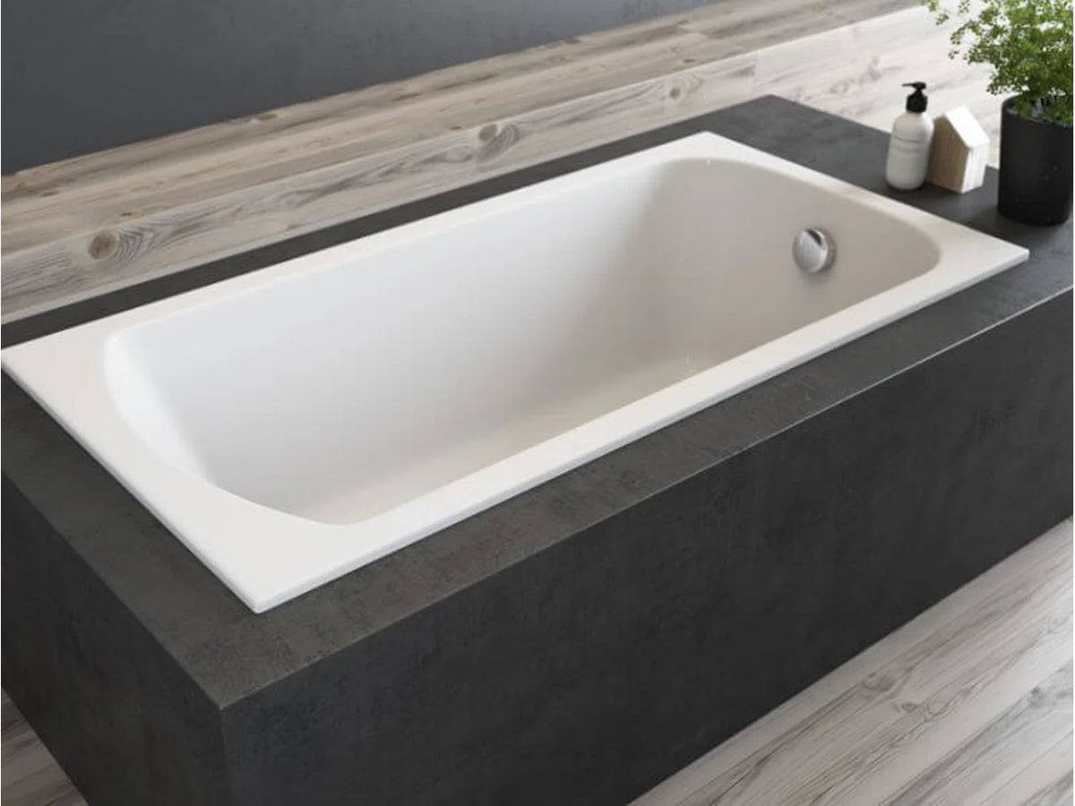 Baignoire Sabot 120x70 Acrylique Blanc avec Tablier - CLASSIC SLIM