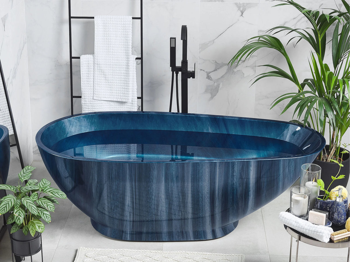 Baignoire Îlot 170x170 Acrylique Bleu - RIOJA