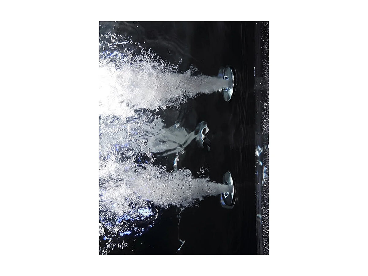 Baignoire Balnéo Rectangulaire 192x142 Acrylique Blanc avec Robinetterie - VICTORIA - vue 9