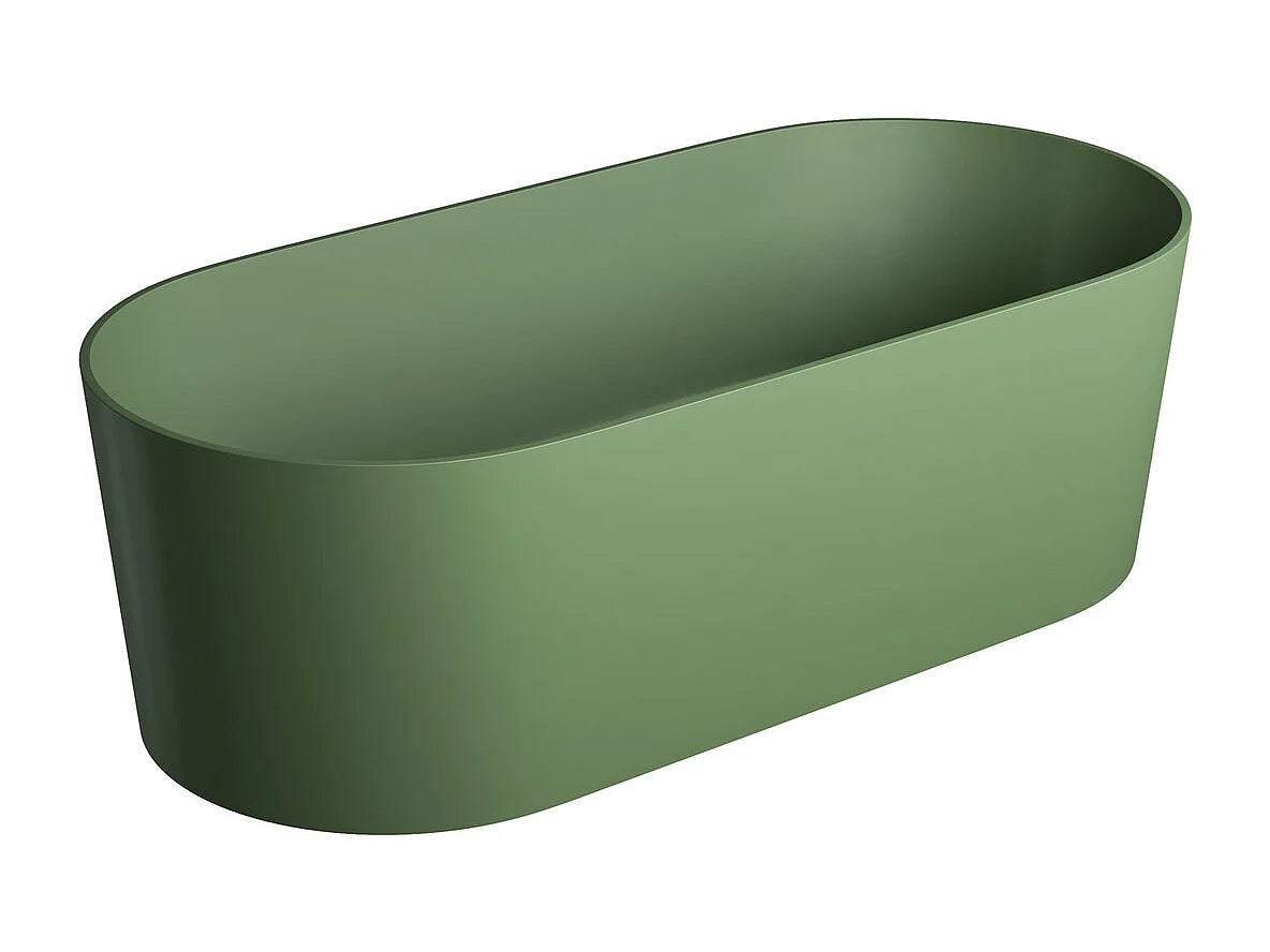 Baignoire Îlot 160x75 Résine Minérale Vert - OVO M+