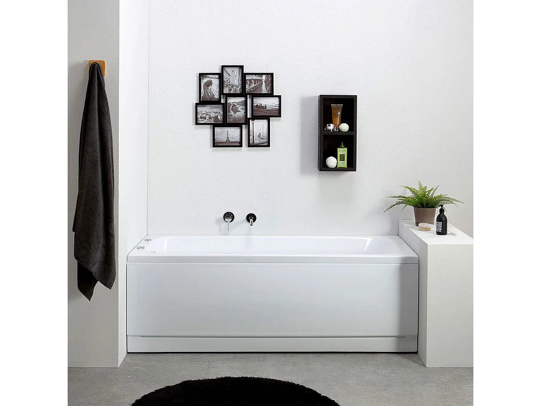 Baignoire Balnéo Rectangulaire 170x70 Acrylique Blanc - ESTER