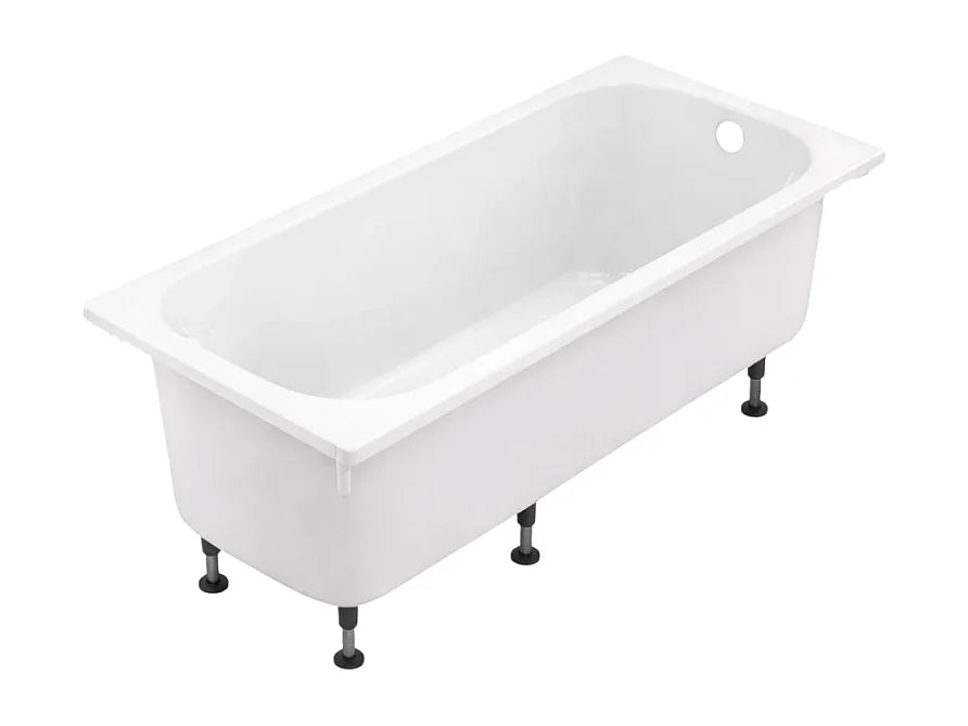 Baignoire Rectangulaire 170x75 Acrylique Gris Clair - BRIVE - vue 2