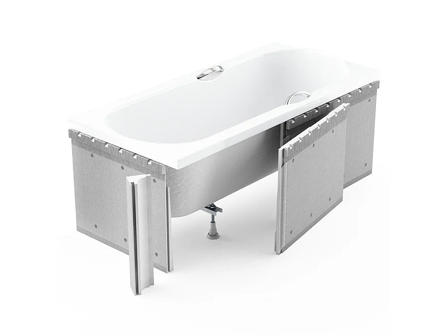 Baignoire Sabot 120x75 Acrylique Blanc avec Tablier - GRACJA - vue 5