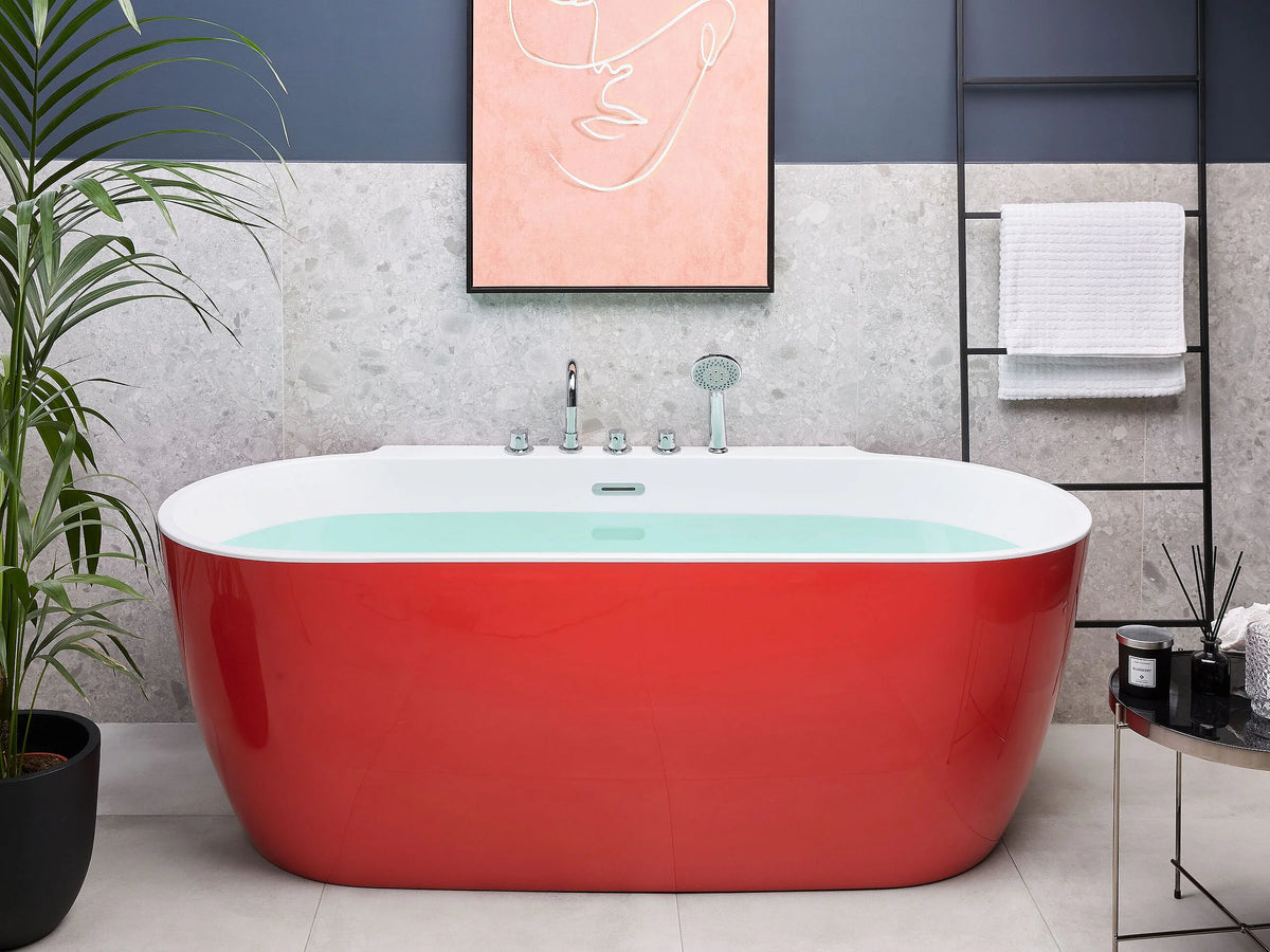 Baignoire Îlot 170x80 Acrylique Rouge - ROTSO