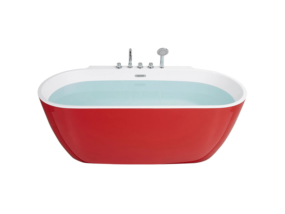 Baignoire Îlot 170x80 Acrylique Rouge - ROTSO - vue 2
