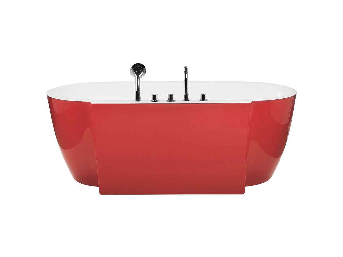 Baignoire Îlot 170x80 Acrylique Rouge - ROTSO - vue 5