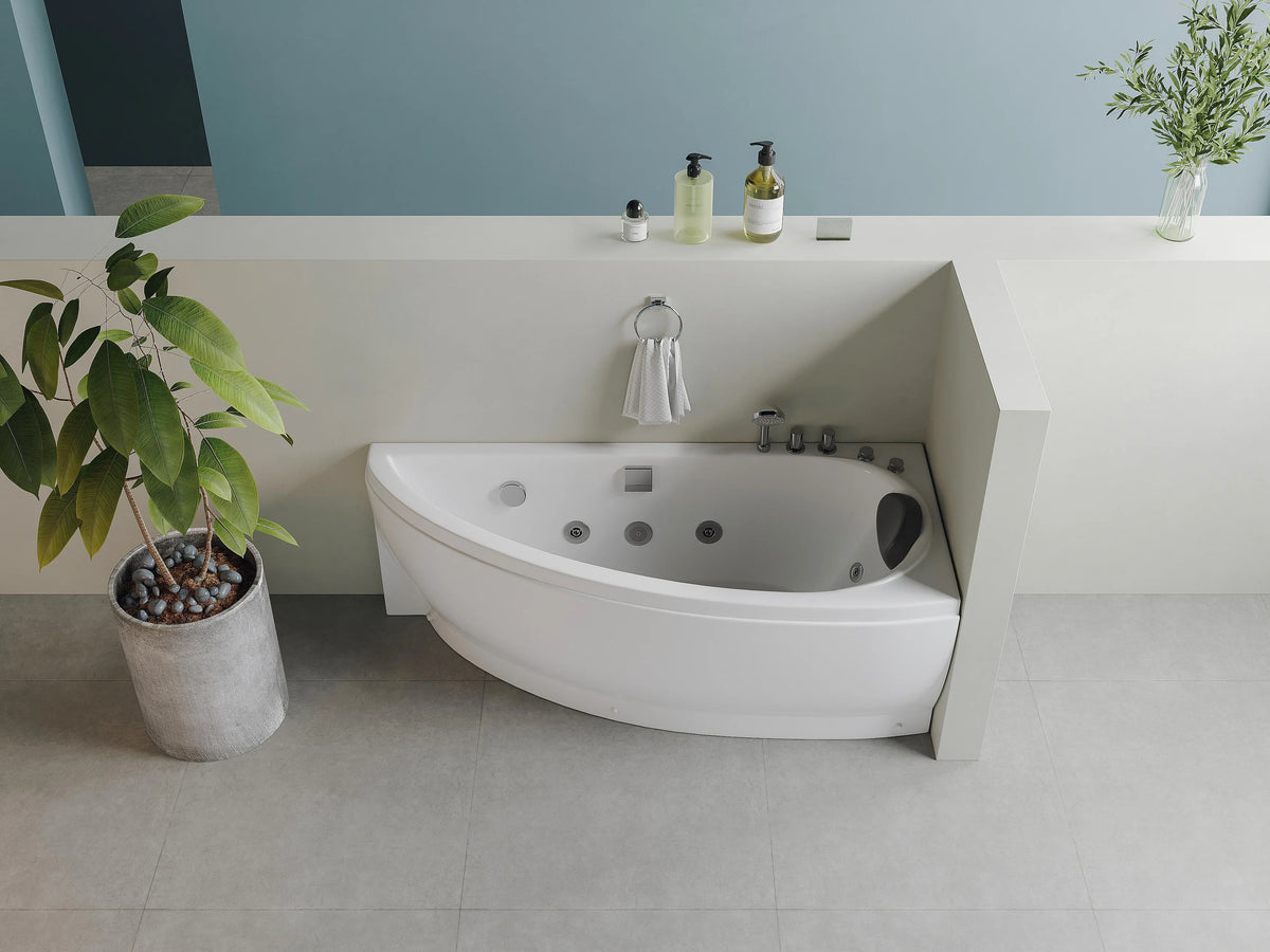 Baignoire balnéo asymétrique