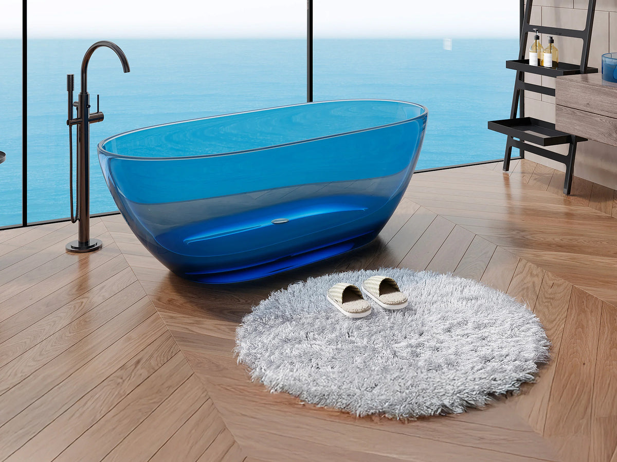 Baignoire en résine minérale