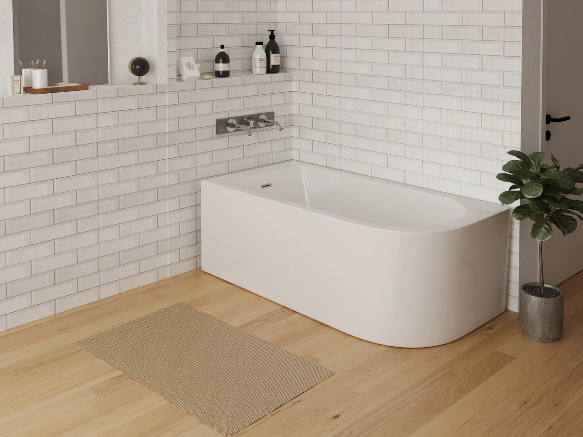 Baignoire d'Angle 170x75 Acrylique Blanc - ANIKA