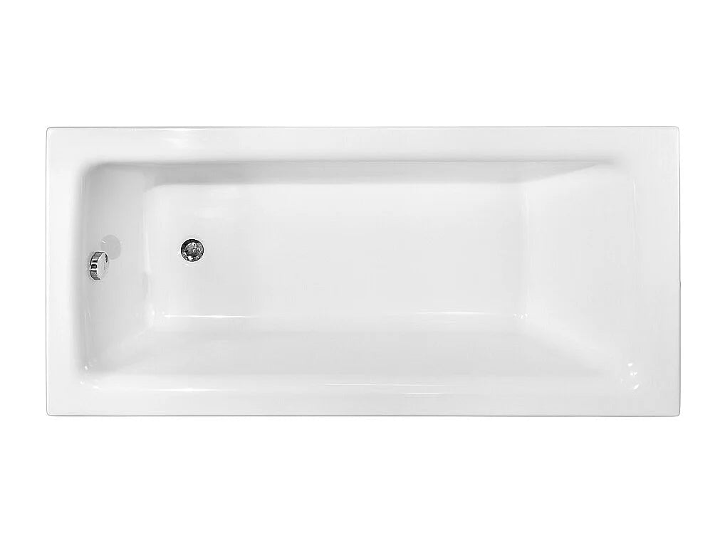Baignoire Rectangulaire 160x75 Acrylique Blanc - TALIA SLIM - vue 2