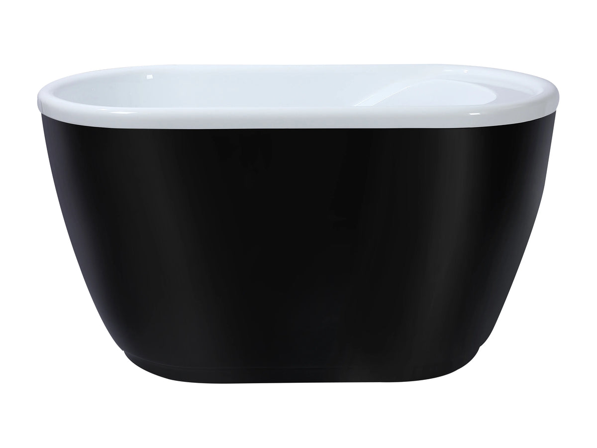 Baignoire Sabot 120x75 Acrylique Noir - PICCOLA - vue 4