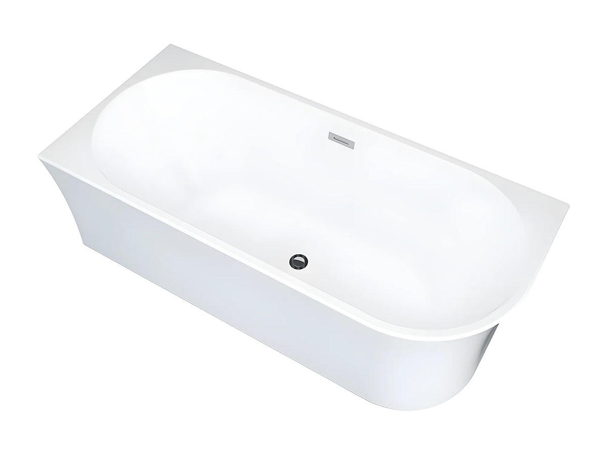 Baignoire d'Angle 170x75 Acrylique Blanc - PONTICOLA - vue 6