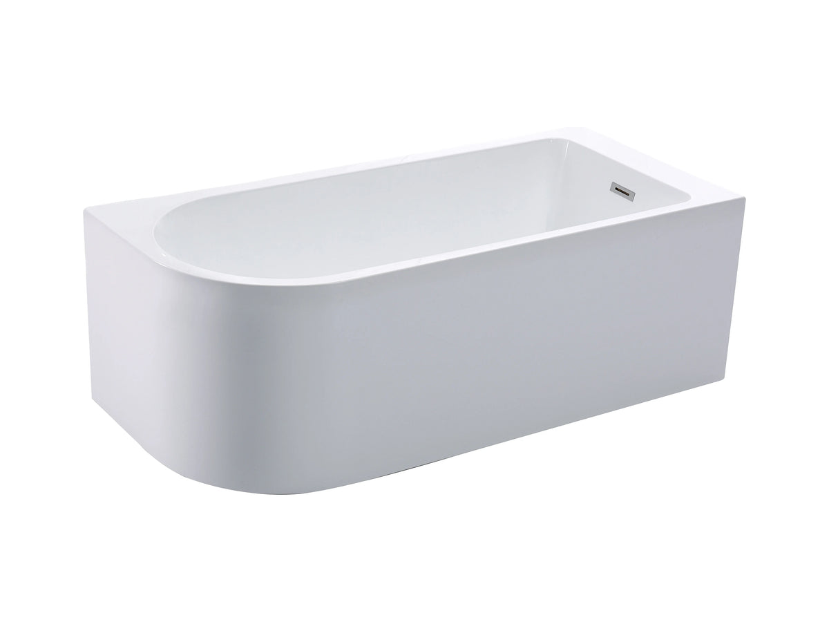 Baignoire Bain-Douche d'Angle 170x75 Acrylique Blanc avec Pare-Bain - ANIKA - vue 7