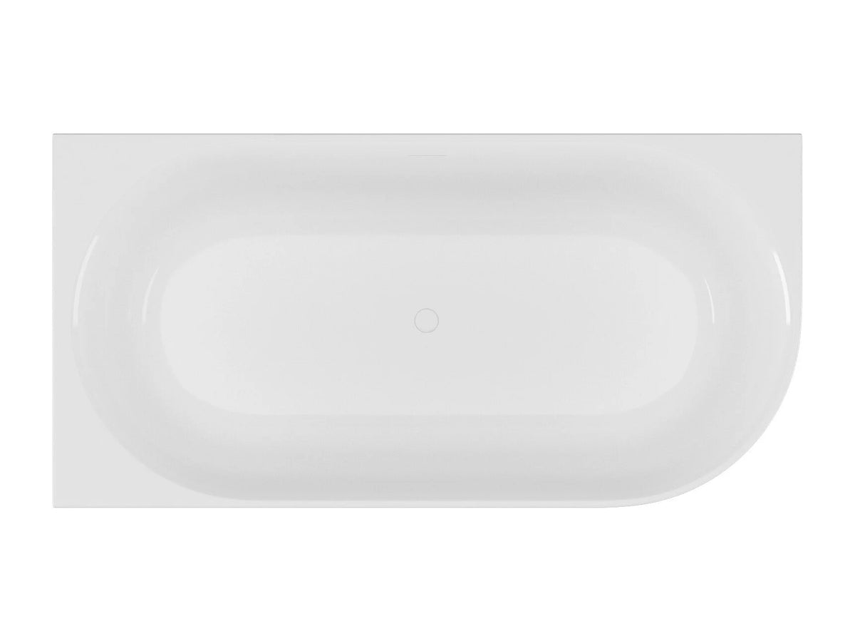 Baignoire d'Angle 170x80 Acrylique Blanc - BARBORI - vue 5