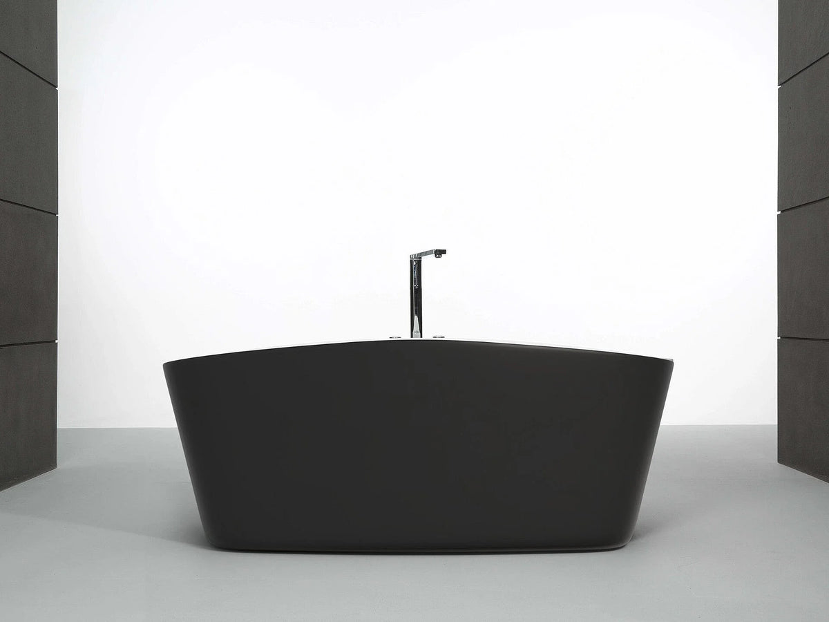 Baignoire Balnéo Îlot 170x55 Acrylique Noir - TAO - vue 2