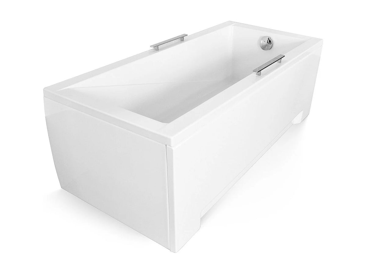 Baignoire Sabot 120x70 Acrylique Blanc avec Tablier - MODERN - vue 7