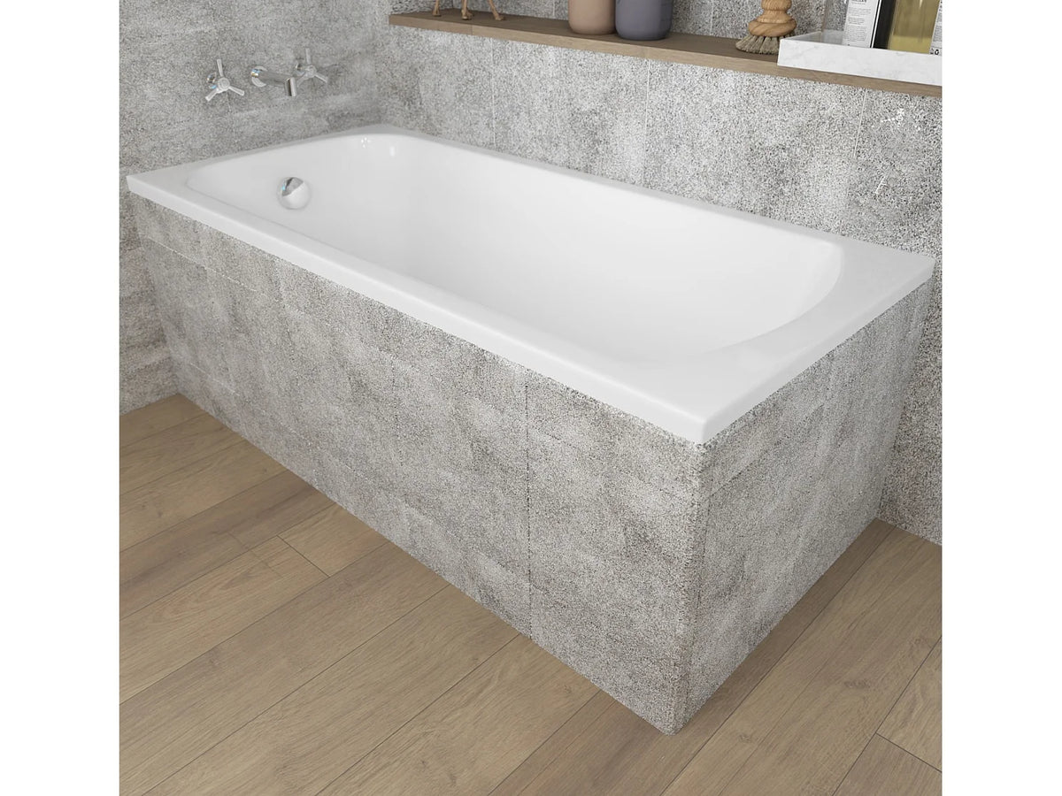 Baignoire Sabot 120x70 Acrylique Blanc avec Tablier - CLASSIC