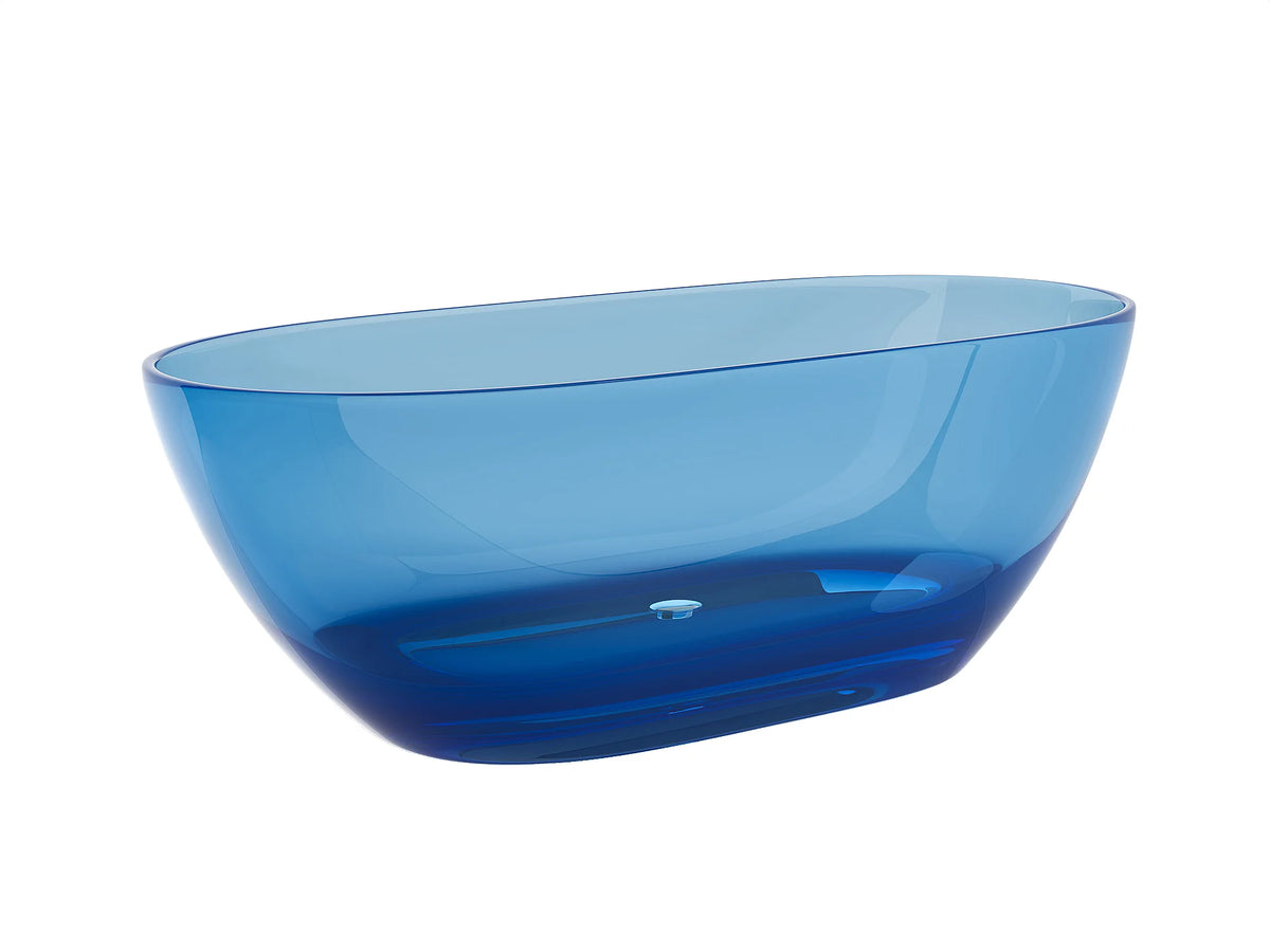 Baignoire Îlot 160x72 Résine Minérale Bleu - SPAVO - vue 5