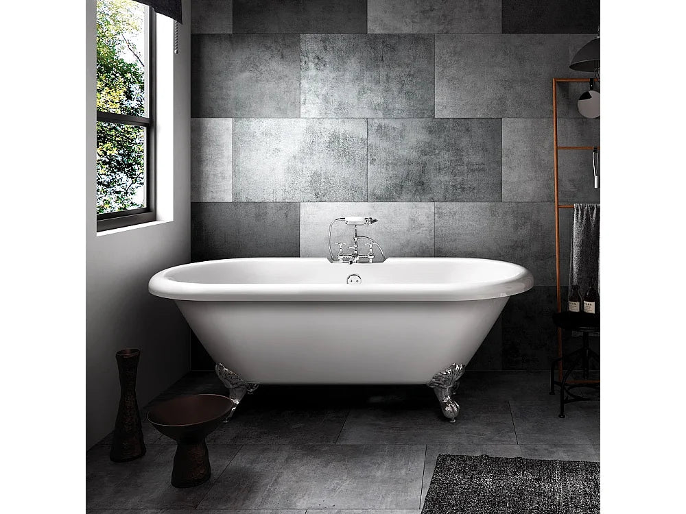 Baignoire Ovale 154x78,5 Acrylique Blanc et Jaune - CHELSEA