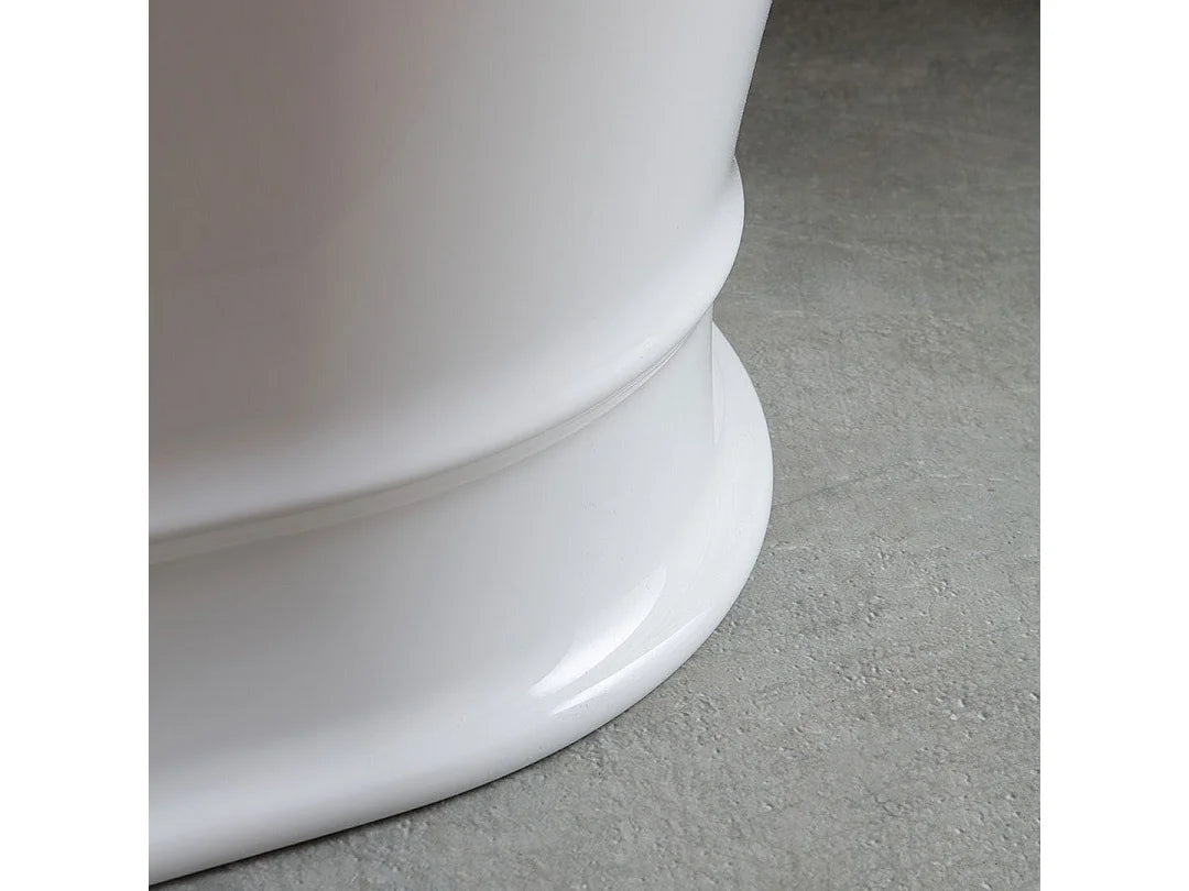 Baignoire Îlot 170x84 Résine Minérale Blanc - CENTRE - vue 6