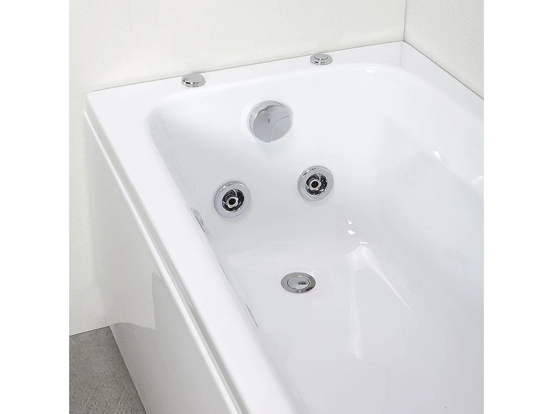 Baignoire Balnéo Rectangulaire 170x70 Acrylique Blanc - ESTER - vue 7