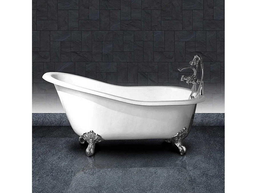 Baignoire Ovale 156x78 Fonte Doré - ASHFORD - vue 10